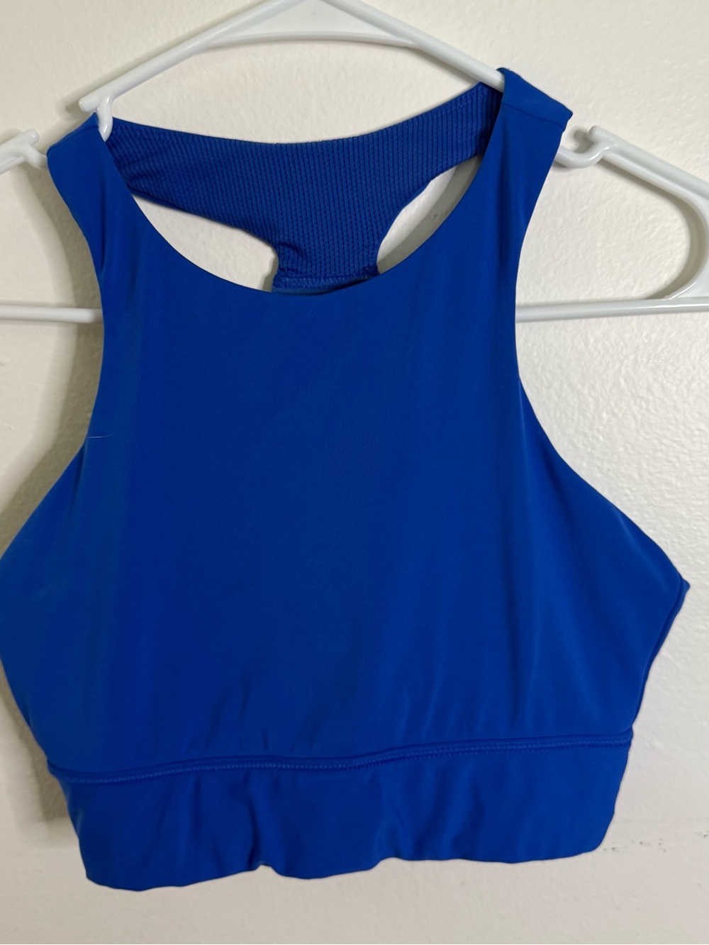 Athleta Royal Blue High-Neck Sports Bra XS